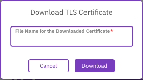 Download a TLS certificate
