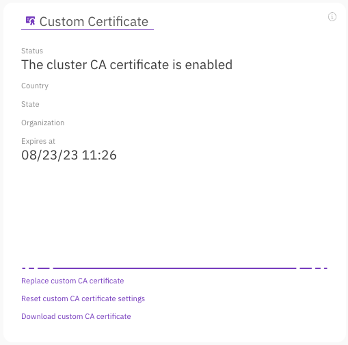 Custom Certificate