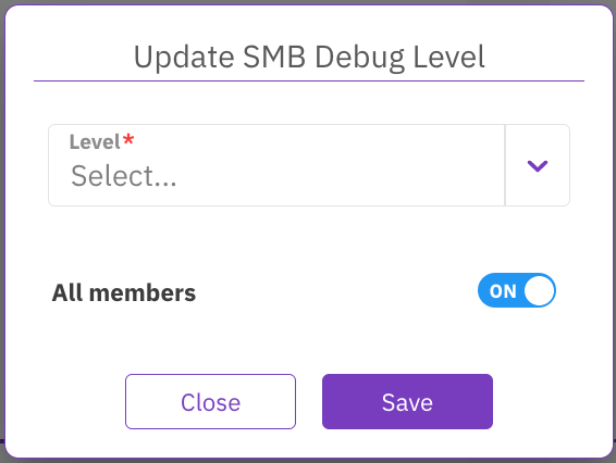 Update SMB Debug Level